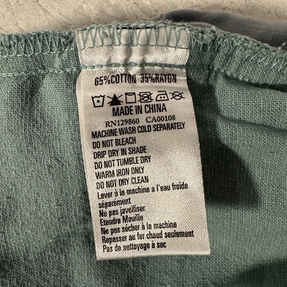 Rhythm. | Cotton and Rayon High Waist Wide Leg Pull On Pants with Pockets - Picture 6 of 7